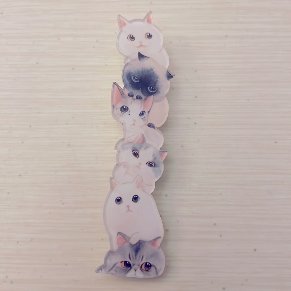 Stacked Cats Pin
